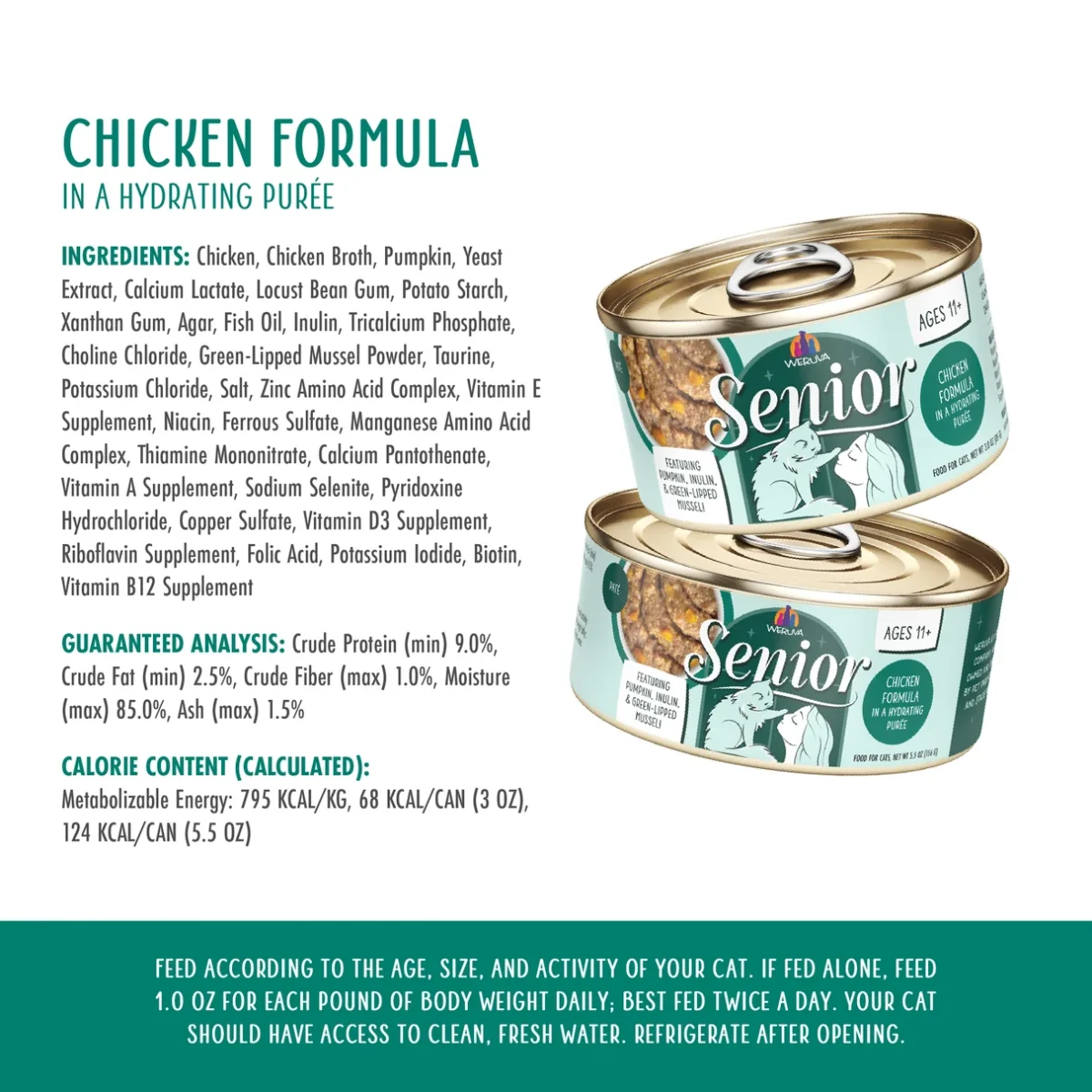 Senior Cat Chicken Formula in a Hydrating Purée - Image 4