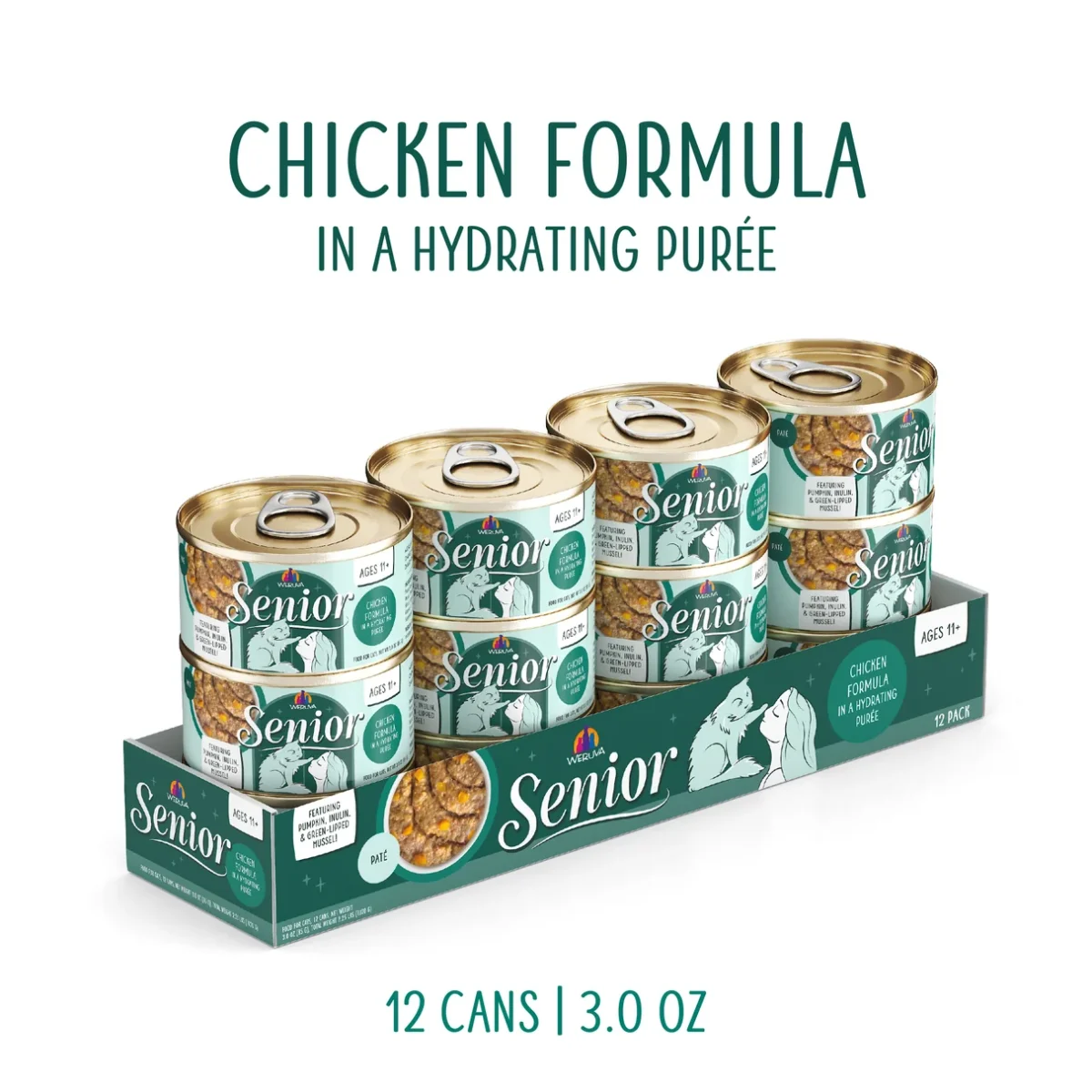 Senior Cat Chicken Formula in a Hydrating Purée - Image 3