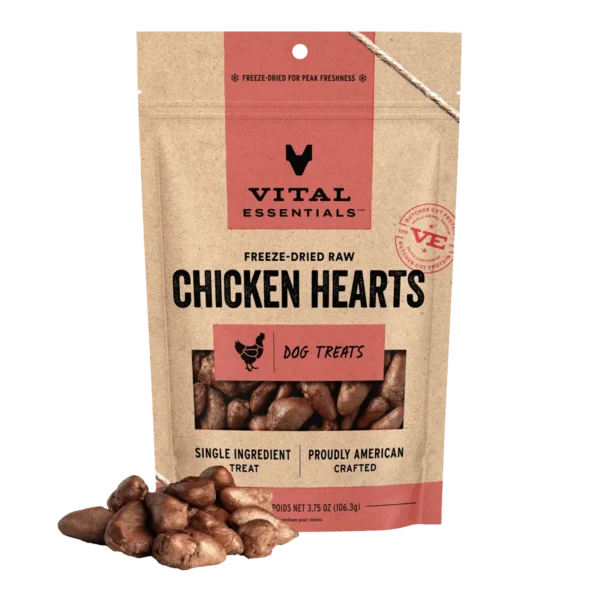 Freeze-Dried Raw Chicken Hearts