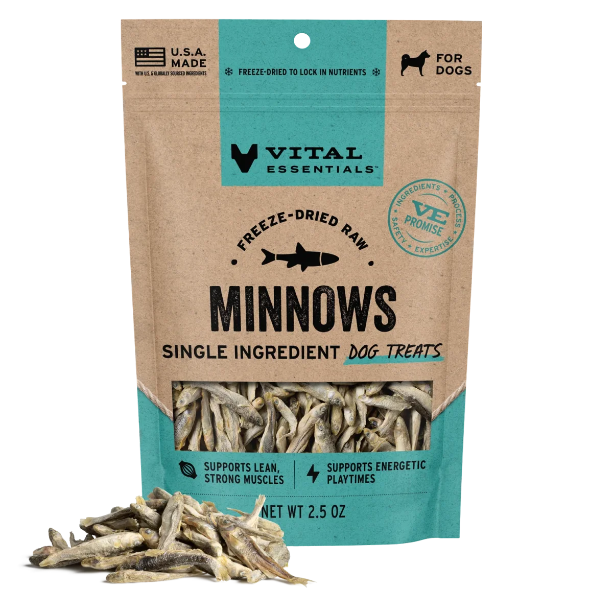 8412_VE_FD_Dog_Treat_2 Freeze-Dried Raw Minnows, 2.5oz - Image 1