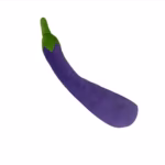 29" Eggplant Squeaky Plush Dog Toy