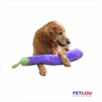 29" Eggplant Squeaky Plush Dog Toy - Image 2