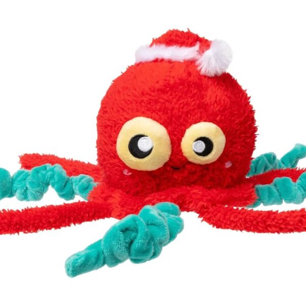 FuzzYard Holiday Jollyfish Plush Dog Toy
