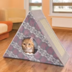 KONG® Play Spaces Zen Den, Multi-Sensory Foldable Cat Toy, for Scratching Batting and Hiding - Image 3