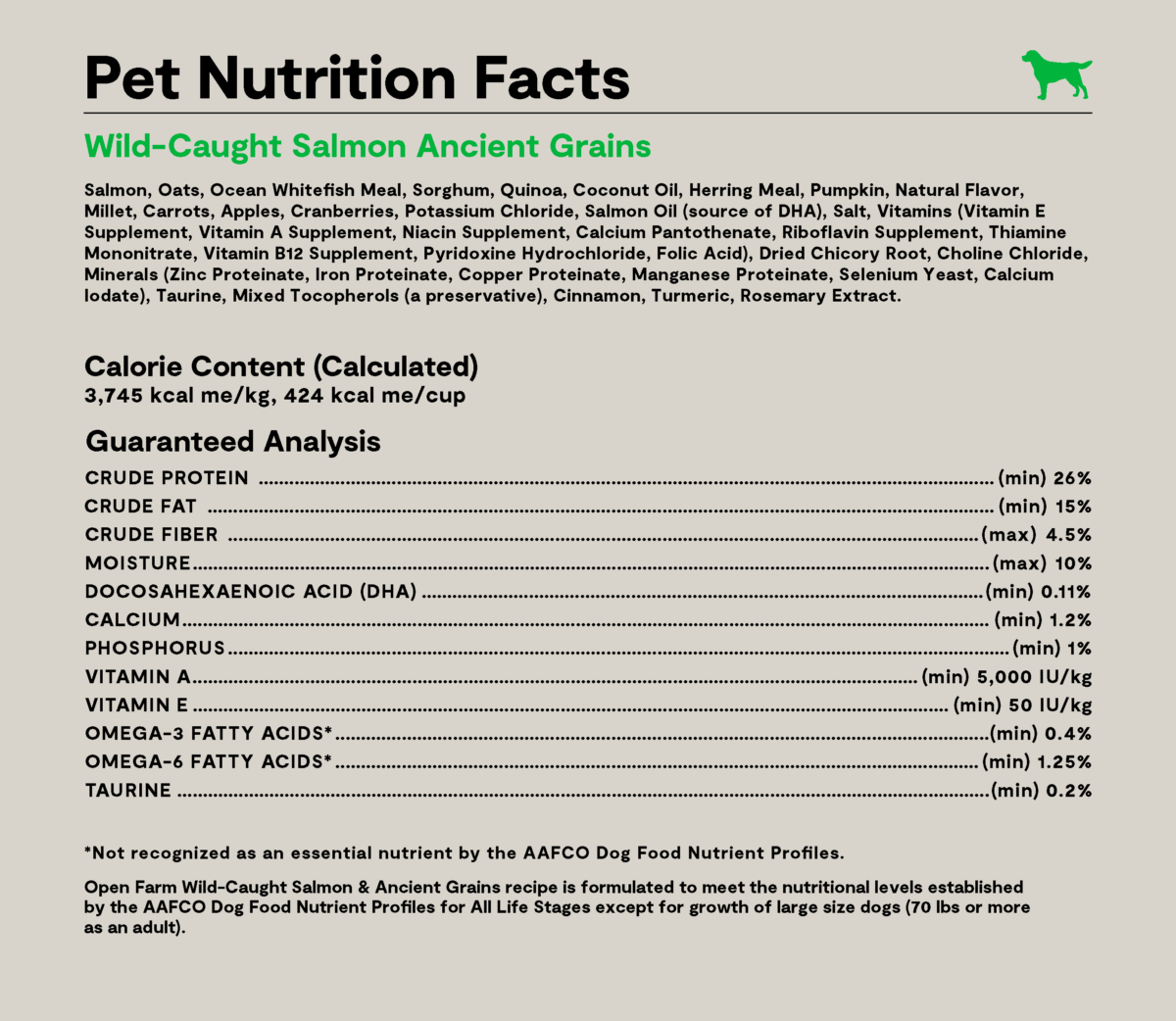 Wild-Caught Salmon & Ancient Grains Dog Kibble - Image 3