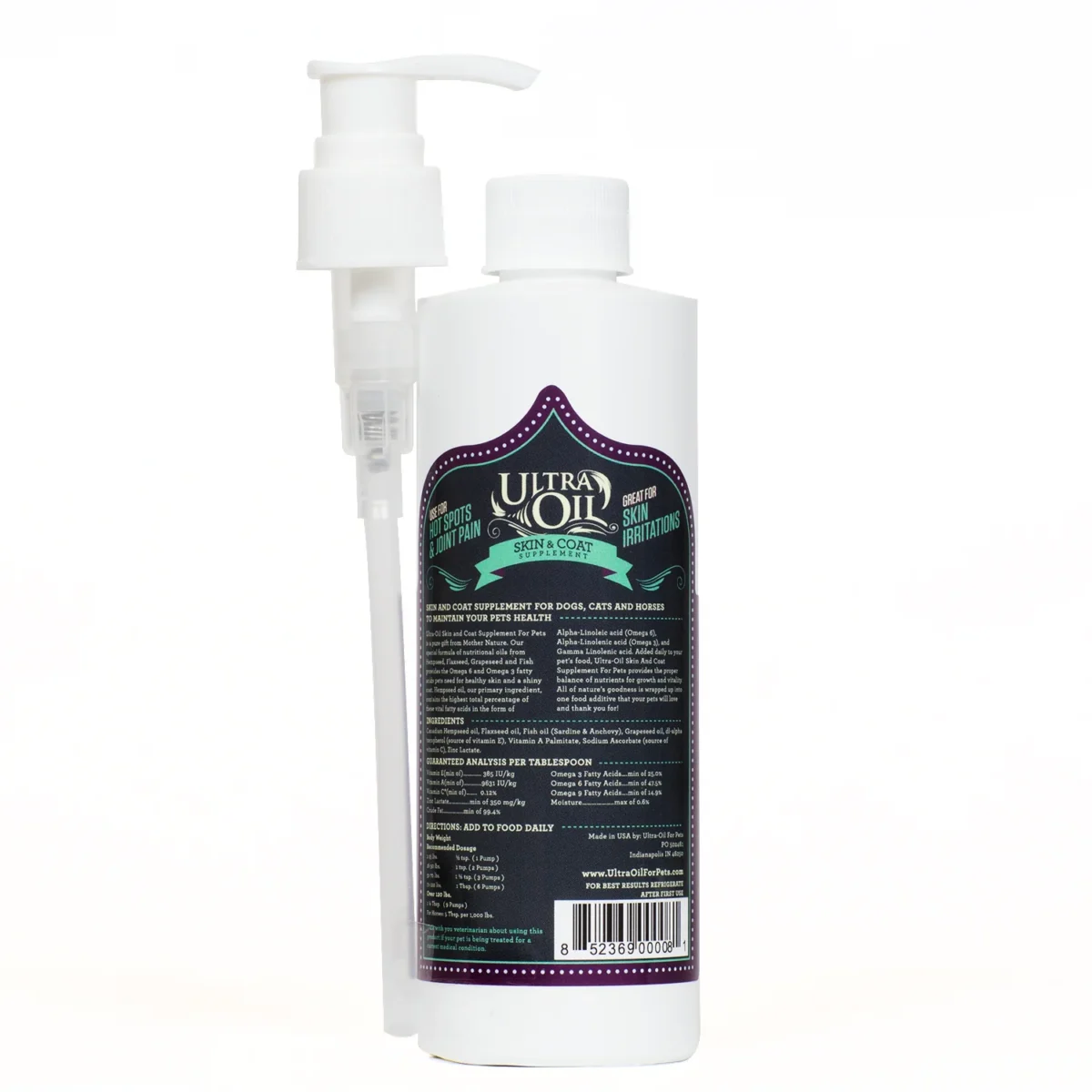 Ultra Oil Skin and Coat Supplement For Dogs and Cats - Image 2
