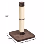 MidWest Homes for Pets Feline Nuvo Medium Forte Cat Scratching Post - Brio, 31-Inch Height - Image 2